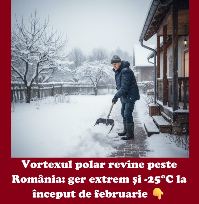 Alertă meteo în România: vortexul polar revine. Ger de până la -25°C, din nou pe hartă