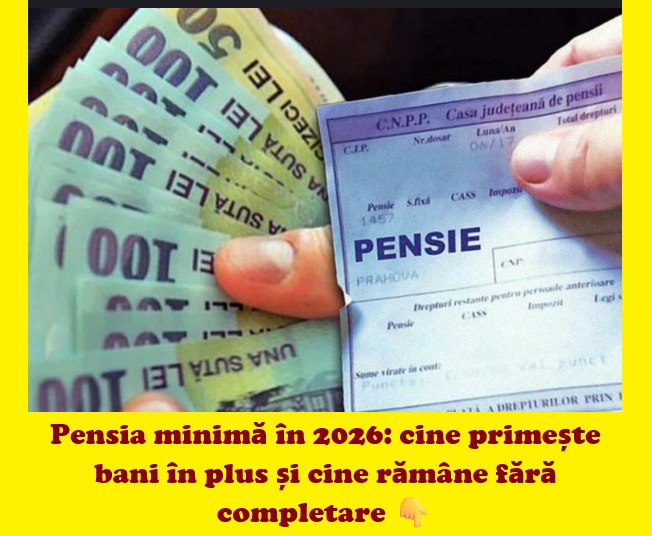 Pensia minimă în 2026: ce sumă primesc pensionarii, cine are dreptul și în ce condiții