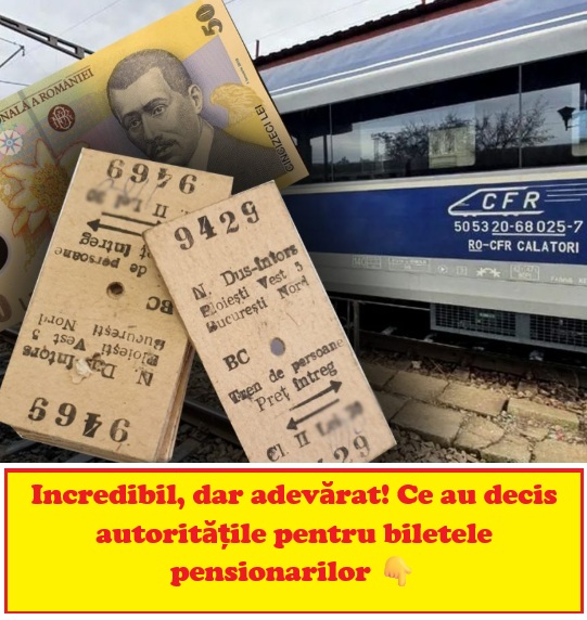 Veste importantă pentru pensionarii din România: ce se întâmplă cu biletele de tren și autobuz după 1 ianuarie