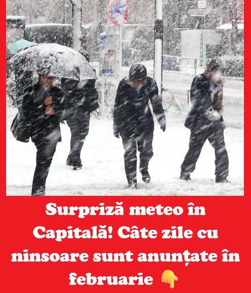 Prognoza meteo februarie: iarna persistă în Capitală mai mult decât se estima inițial