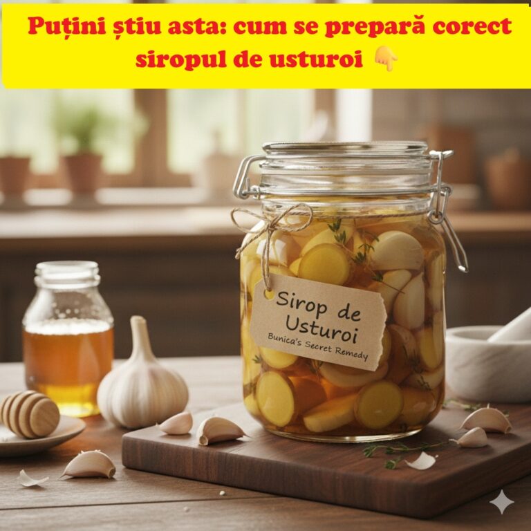 Siropul de usturoi – remediul natural ușor de făcut acasă, apreciat pentru efectele sale asupra organismului