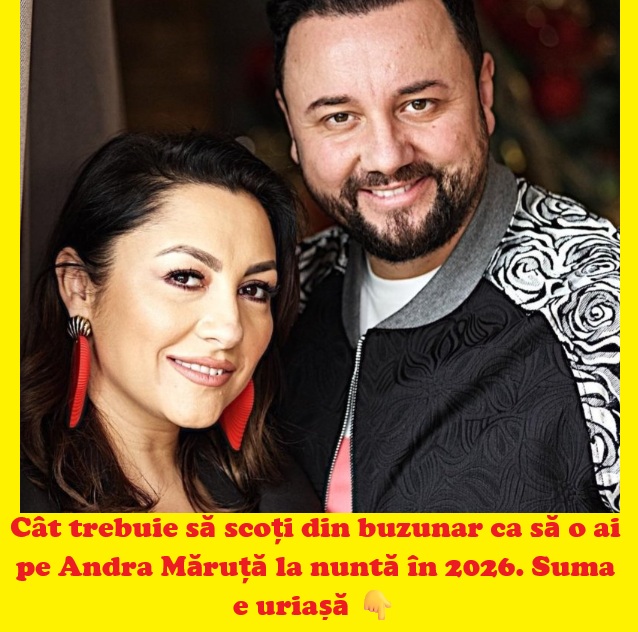 Andra Măruță, una dintre cele mai scumpe apariții la nunțile din 2026