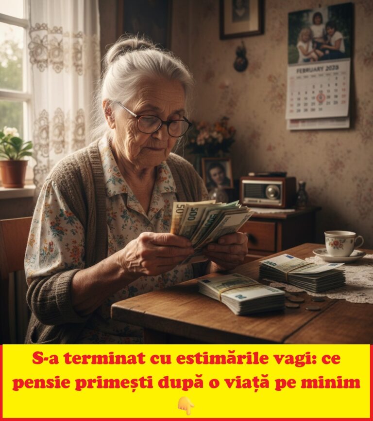 Ce pensie primești după 35 de ani de muncă pe salariul minim. Calcul clar pentru 2025