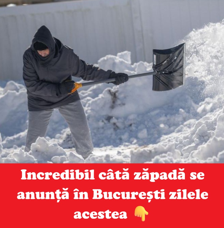 ALERTĂ METEO: Capitala intră într-un episod de iarnă severă. Ninsori, viscol și temperaturi în cădere liberă