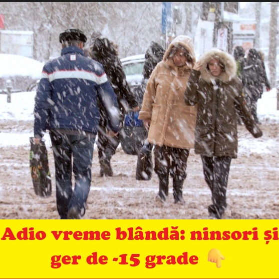 Alertă meteo: iarna revine în forță în România. Ninsori, viscol și ger de până la -15 grade