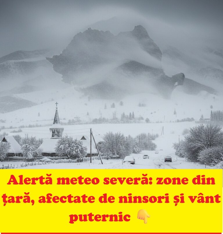 Viscol puternic și ninsori abundente lovesc România: regiuni întregi, sub presiunea iernii severe