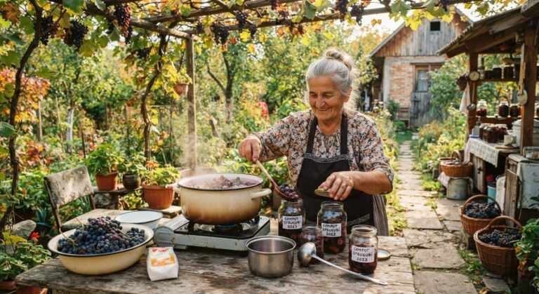 Compot de struguri pentru iarnă – rețetă simplă, aromată și ușor de pregătit