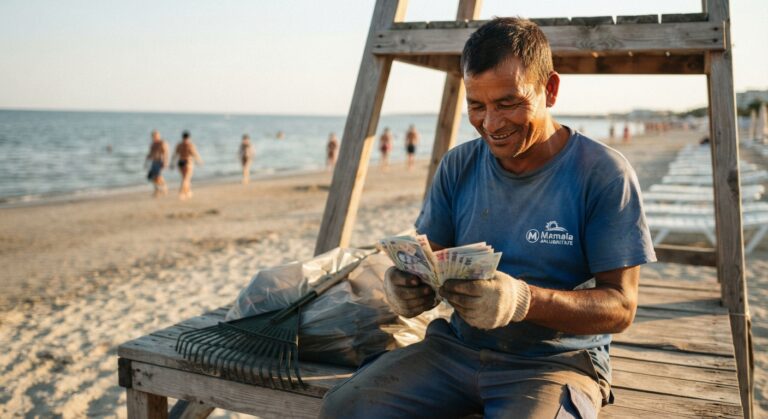 Câți bani câștigă un muncitor nepalez care lucrează la curățenie în Mamaia. Ce a spus despre salariu și cazar